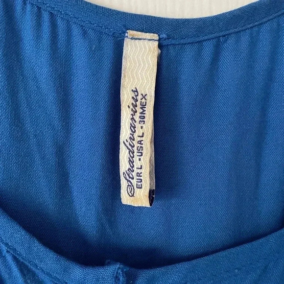 Stradivarius Blue Cold Shoulder‎ Top - Picture 5 of 5